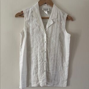 VINTAGE JONES NEW YORK Line Button Down Top